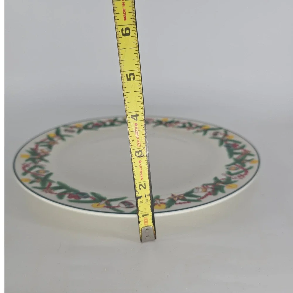 Vintage 1994 Sakura Christmas Cheer Sue Zipkin Stoneware Dinner Plate
